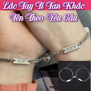 Vòng tay nam châm - Khắc tên theo yêu cầu