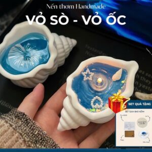 Nến vỏ sò - Quà tặng, trang trí