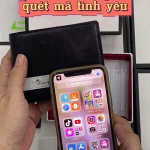 Ví da nam cao cấp - Khắc tên, quét mã, nhạc theo yêu cầu